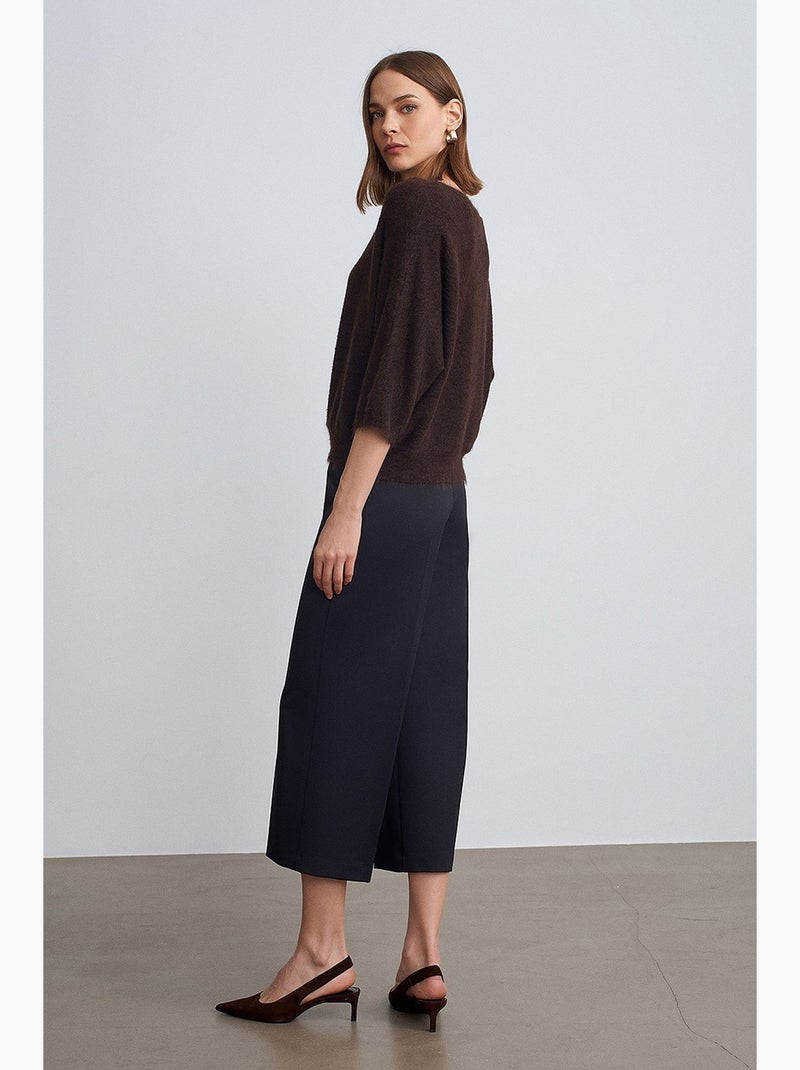 Pull femme en mélange de laine dilvin Marron chocolat - Kiabi
