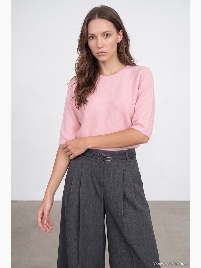 Pull femme en mélange de laine dilvin Rose - Kiabi