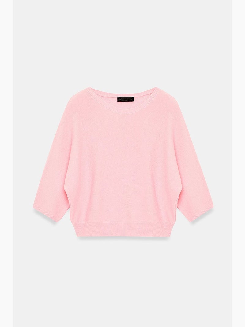 Pull femme en mélange de laine dilvin Rose - Kiabi