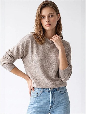Pull femme en mélange de laine mixray