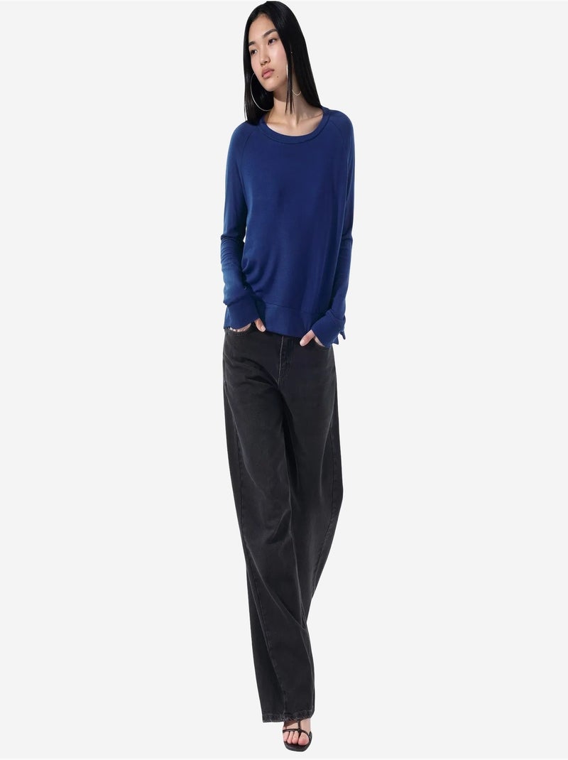 Pull femme en mélange de viscose busem Bleu cobalt - Kiabi