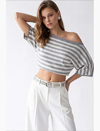 Pull femme en mélange de viscose mixray