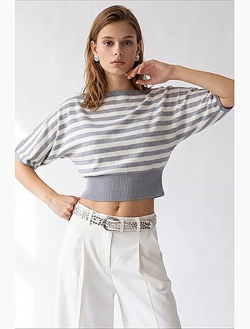 Pull femme en mélange de viscose mixray