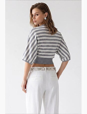 Pull femme en mélange de viscose mixray