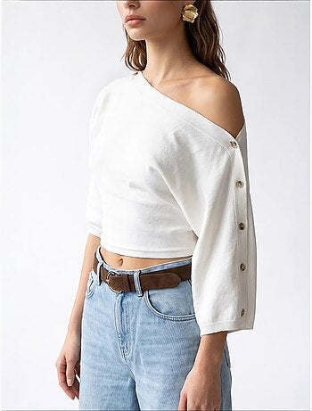 Pull femme en mélange de viscose mixray