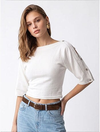 Pull femme en mélange de viscose mixray