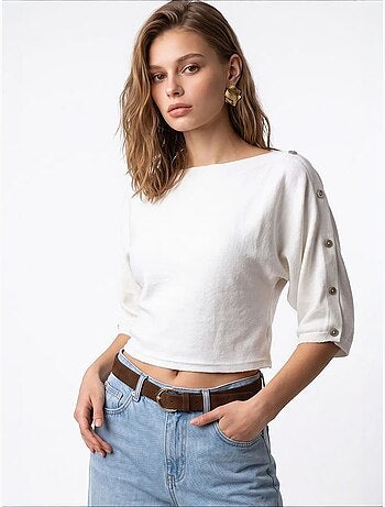 Pull femme en mélange de viscose mixray