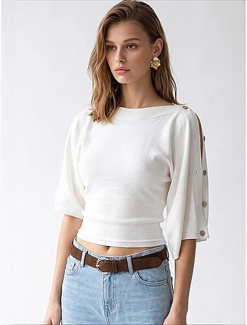 Pull femme en mélange de viscose mixray