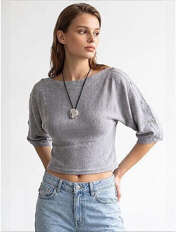 Pull femme en mélange de viscose mixray