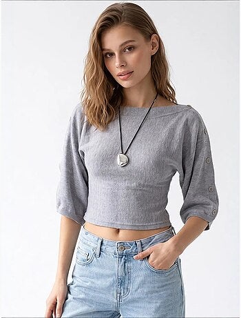 Pull femme en mélange de viscose mixray
