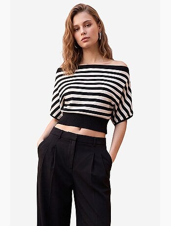 Pull femme en mélange de viscose mixray