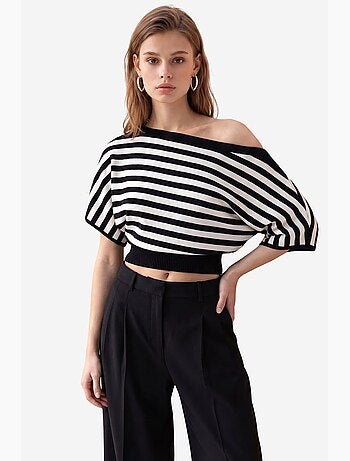 Pull femme en mélange de viscose mixray