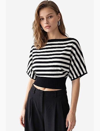Pull femme en mélange de viscose mixray