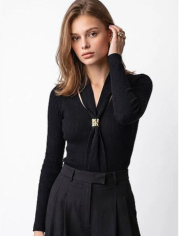 Pull femme en mélange de viscose mixray