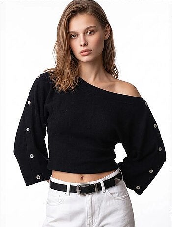Pull femme en mélange de viscose mixray