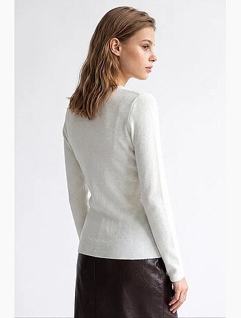 Pull femme en mélange viscose et cachemire mixray