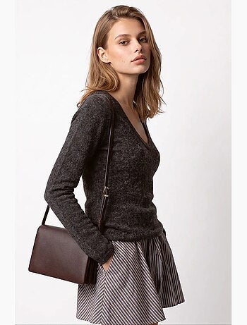 Pull femme en mélange viscose et cachemire mixray