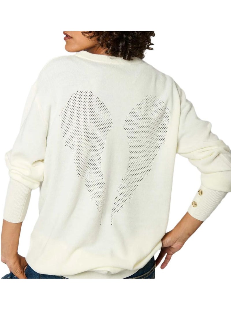 Pull Femme Kaporal Ecru - Kiabi