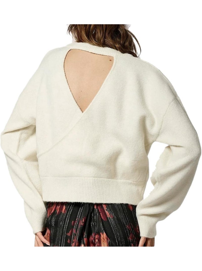Pull femme kaporal mastic Ecru - Kiabi