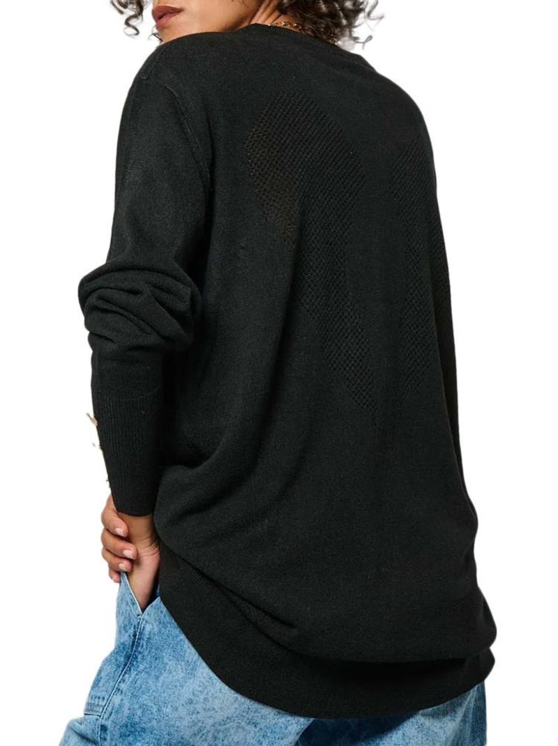 Pull femme kaporal Noir - Kiabi