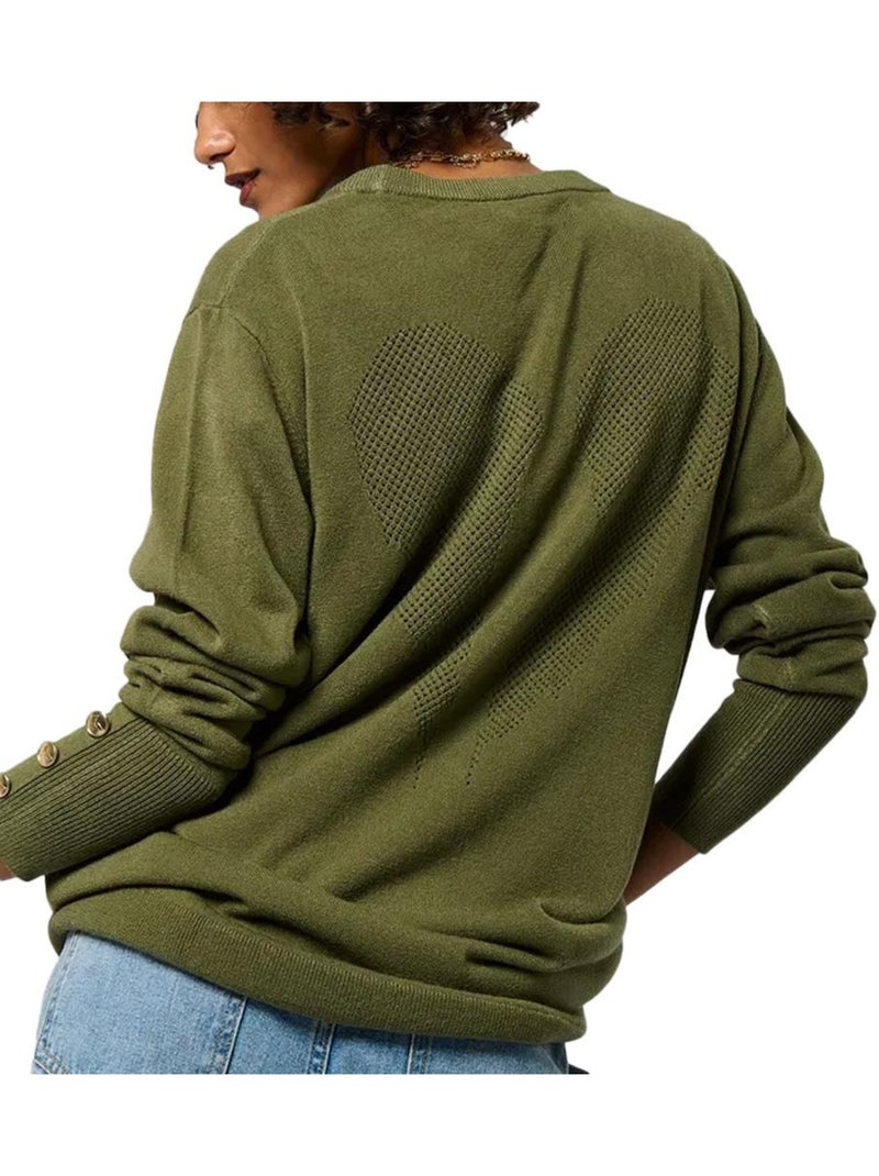 Pull Femme Kaporal Vert kaki clair - Kiabi