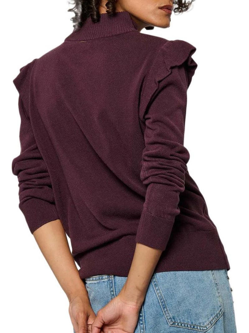 Pull Femme Kaporal Violet prune - Kiabi