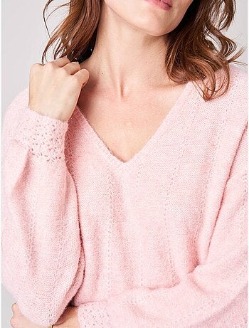 Pull femme maille douce 'deeluxe'
