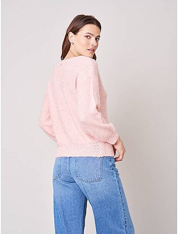 Pull femme maille douce 'deeluxe'