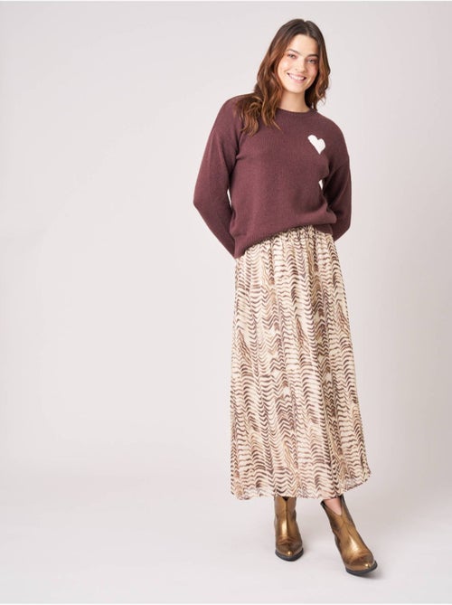 Pull femme maille douce motif cœur 'deeluxe' - Kiabi Pull femme maille douce motif cœur 'deeluxe' - Kiabi