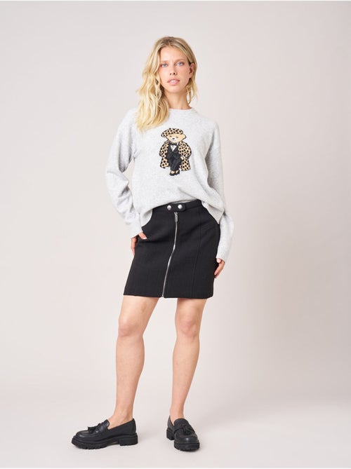 Pull femme maille douce motif ourson 'deeluxe' - Kiabi Pull femme maille douce motif ourson 'deeluxe' - Kiabi