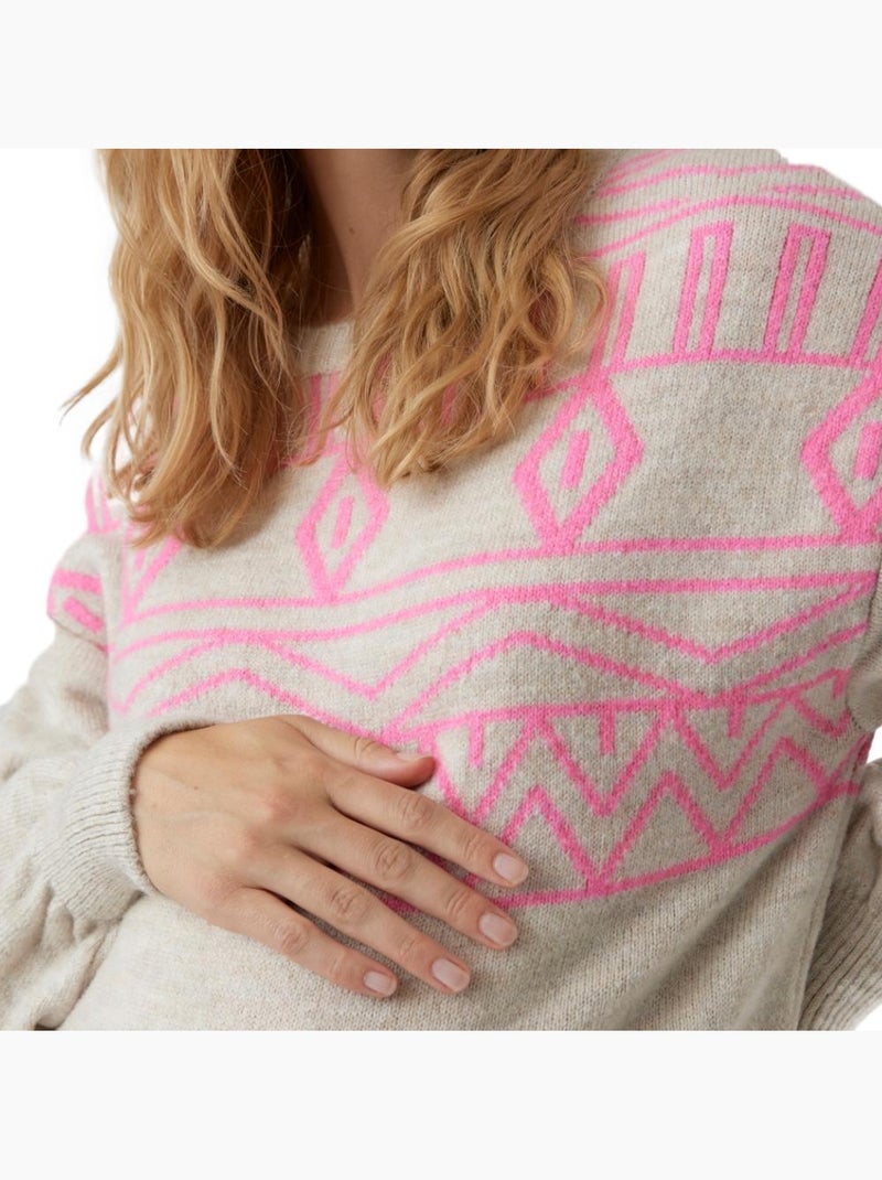 Pull Femme Mamalicious Ecru - Kiabi