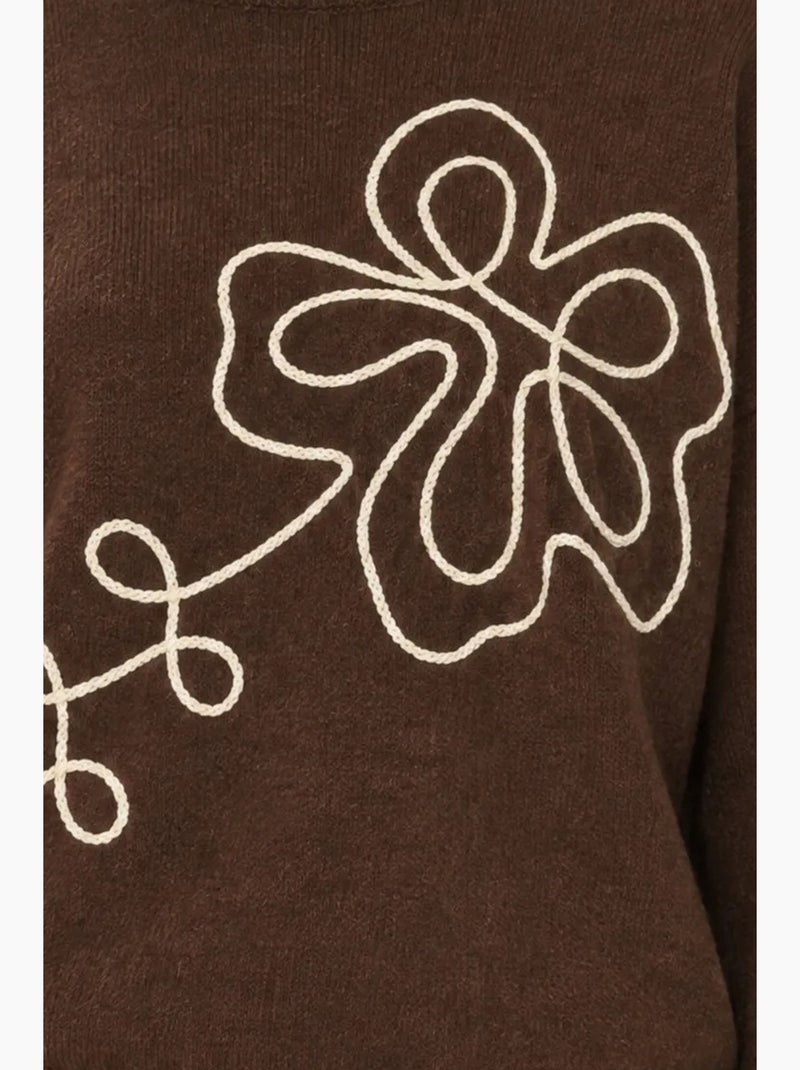 Pull femme mixray Marron - Kiabi
