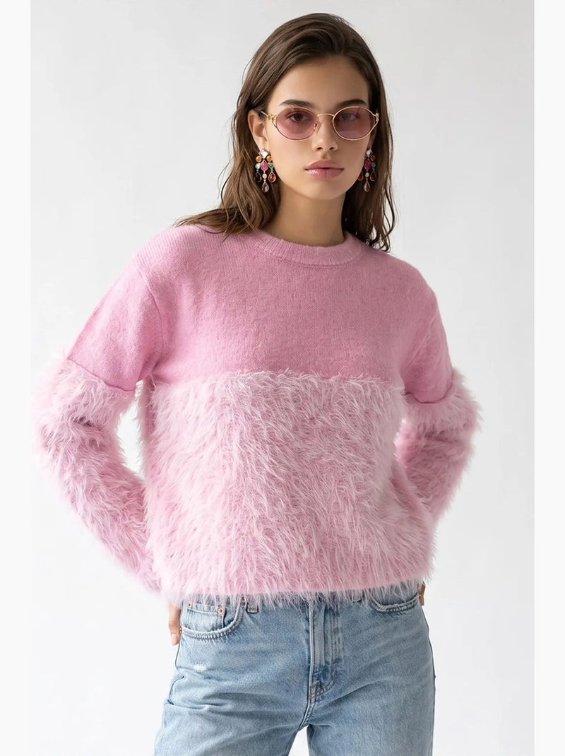 Pull femme mixray Rose - Kiabi