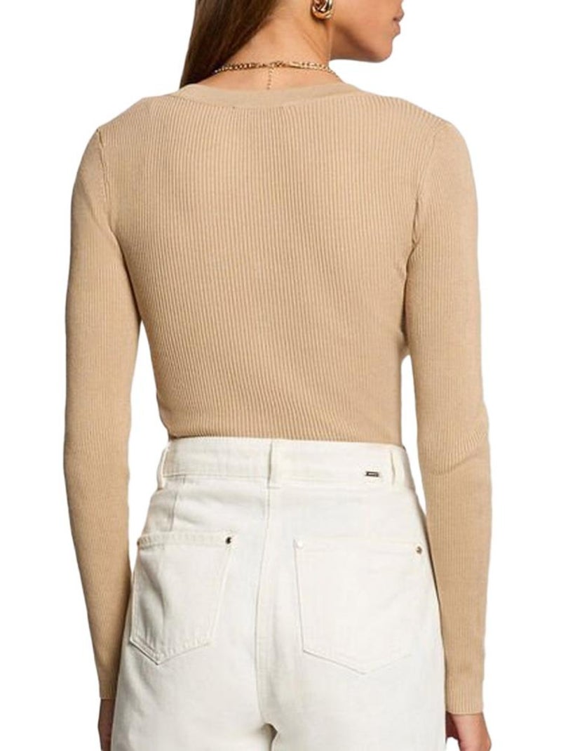 Pull  Femme Morgan BANBI Beige - Kiabi
