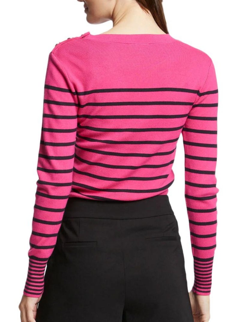 Pull  Femme Morgan Jauge Rose - Kiabi