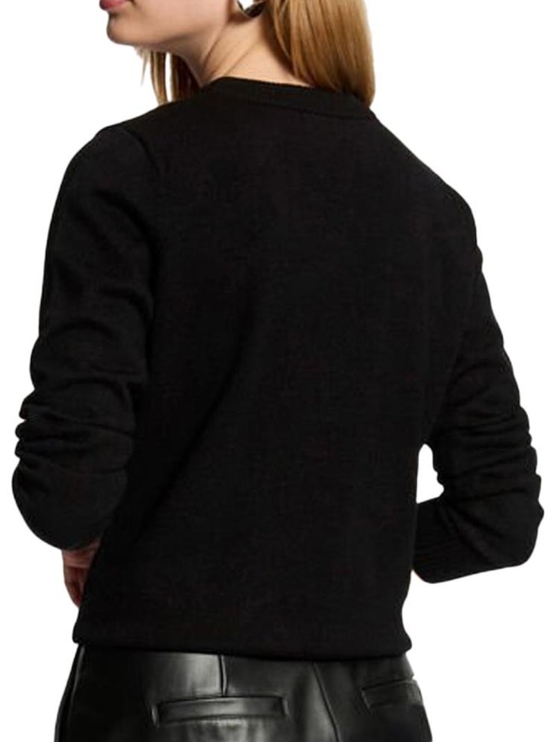 Pull  Femme Morgan Mdixie Noir - Kiabi