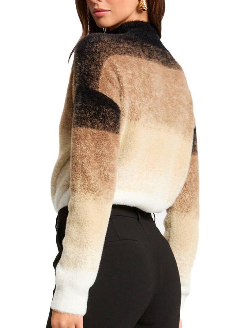 Pull  Femme Morgan MDYE Marron - Kiabi