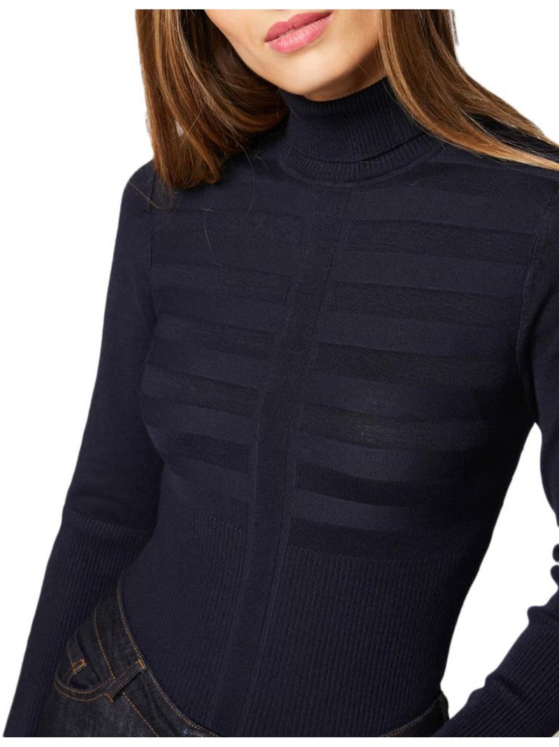 Pull  Femme Morgan MENTHYO Bleu marine - Kiabi