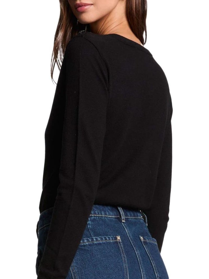 Pull  Femme Morgan MKISS Noir - Kiabi