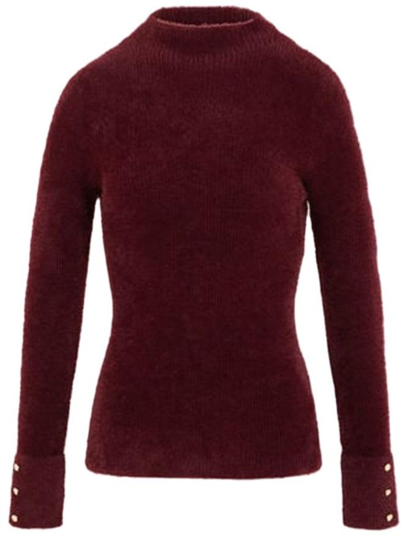 Pull  Femme Morgan Morik Bordeaux - Kiabi
