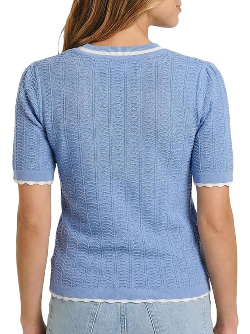 Pull  Femme Morgan MSEOUL Bleu - Kiabi