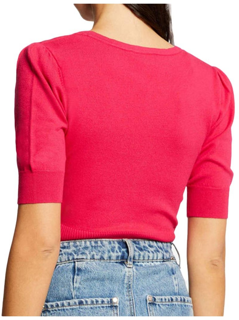 Pull  Femme Morgan Pull Morgan 242-MANIHI-NR Rose - Kiabi