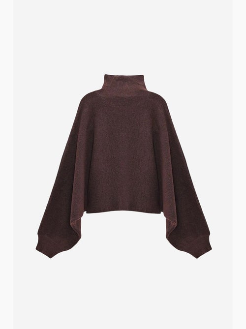 Pull femme oversize court à col roulé dilvin - Kiabi