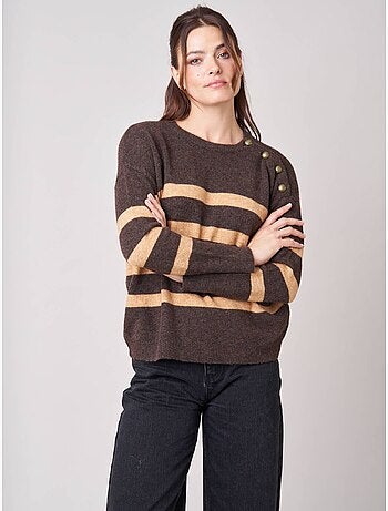 Pull femme rayé 'deeluxe'