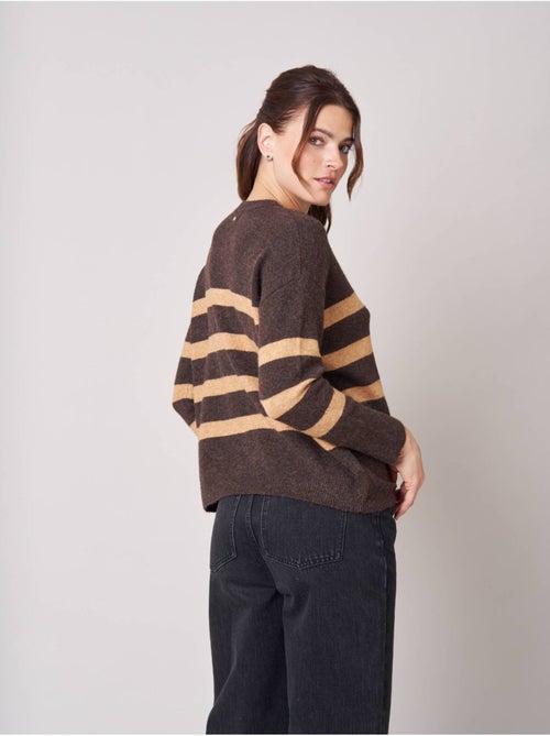 Pull femme rayé  'deeluxe' - Kiabi