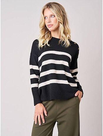 Pull femme rayé 'deeluxe'
