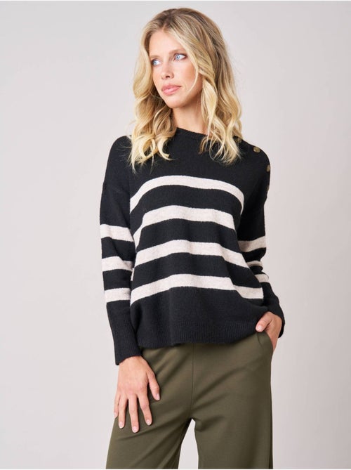 Pull femme rayé  'deeluxe' - Kiabi