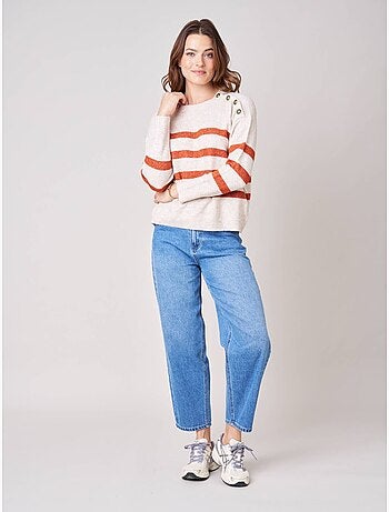 Pull femme rayé 'Deeluxe'