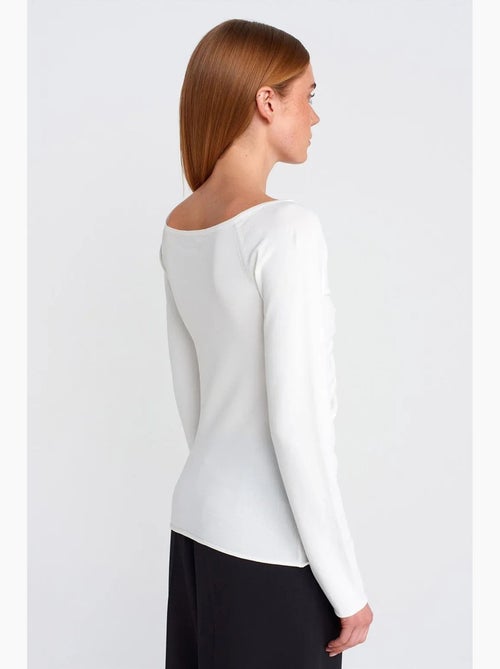 Pull femme slim en maille côtelée à col v dilvin - Kiabi Pull femme slim en maille côtelée à col v dilvin - Kiabi