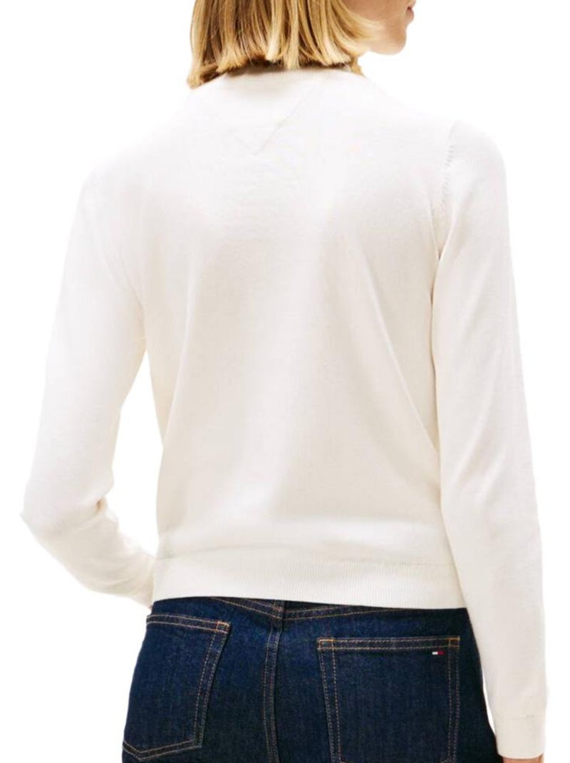 Pull Femme Tommy Hilfiger Blanc - Kiabi